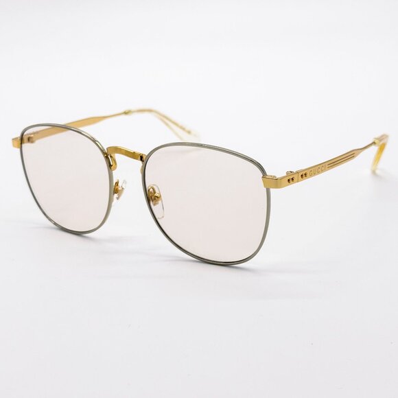 NEW GUCCI GG1367S 001 SUNGLASSES WOMEN GOLD EYEWEAR - Picture 1 of 11